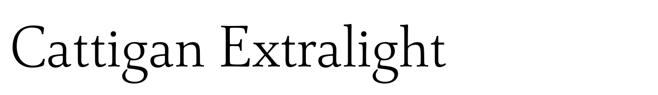 Cattigan Extralight